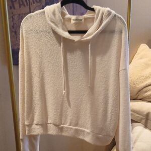 Olive & Oak Cream Hooded Sweater